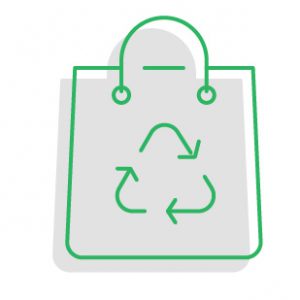 paper free office recycling container icon