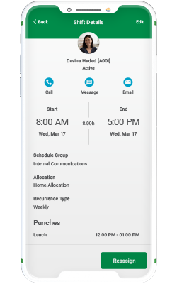 Paycom Manager on-the-go HR product on mobile device