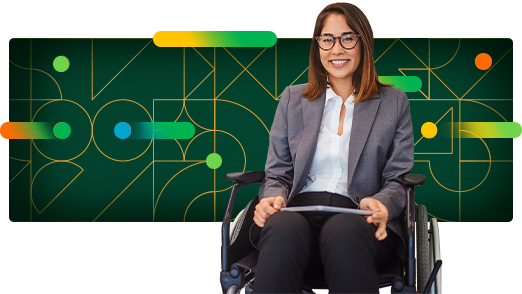 Business woman in wheelchair