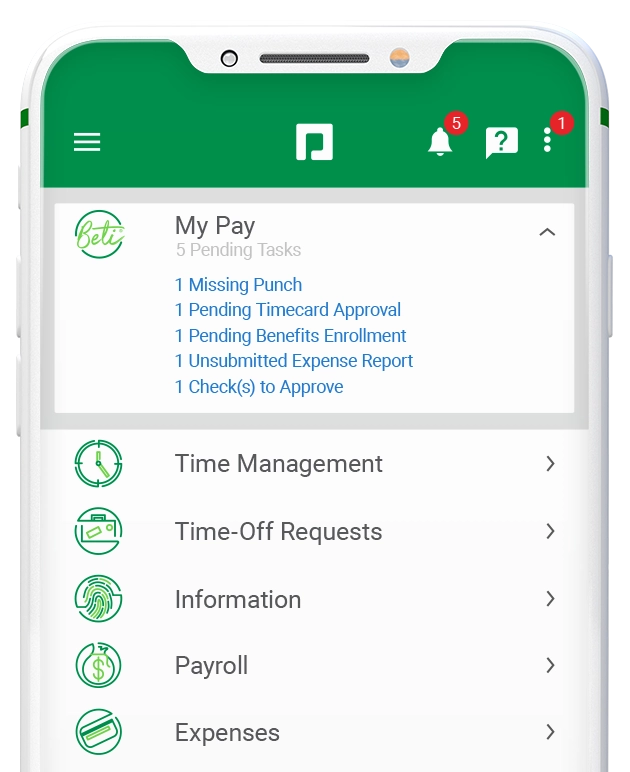 paycom beti on iphone screen