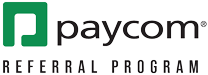 Paycom referral program logo