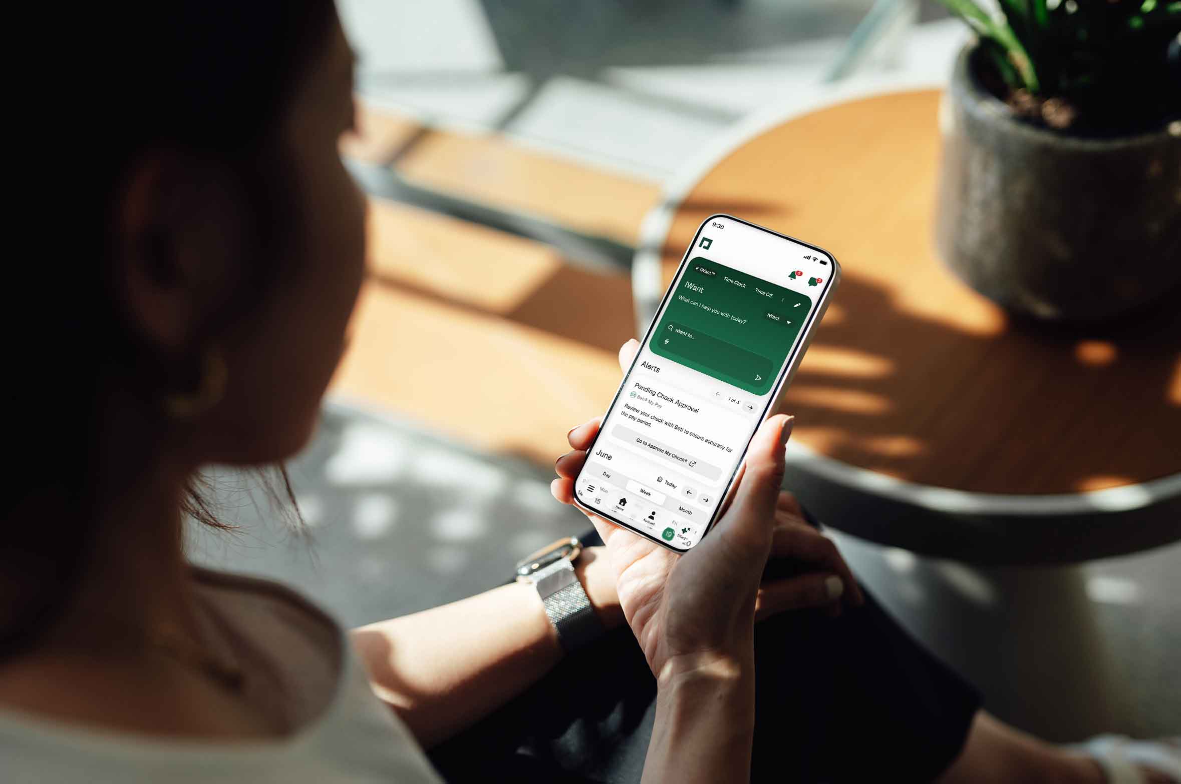 Using Paycom's Employee Self-Service on the Paycom mobile app.